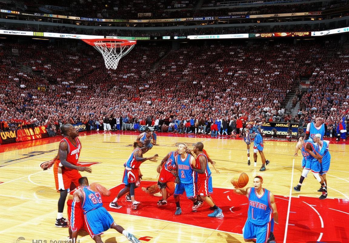 2003年NBA火箭活塞经典对决：姚麦联手演绎篮球传奇(图1)